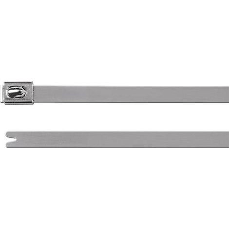 HELLERMANN TYTON CHIAROERMANNTYTON 111-94339 MBT33H-SS316-ML KABELBINDER ARGENTO CON KUGELVERSCHLUSS, UV-STABILISIERT 1S