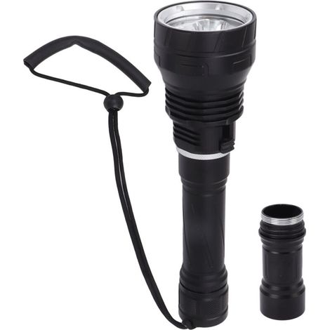 Lampe de poche de plongée étanche IPX8, 100 000lm, professionnelle, 100m, lumière sous-marine lumineuse, torche