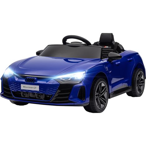 Voiture électrique enfant 12V Audi RS E-tron GT bleue - télécommande parentale - effets sonores lumineux