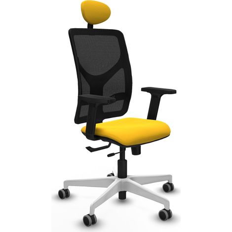 Chaise Ergonomique piqueras y crespo cuir synthétique noir (1/2)