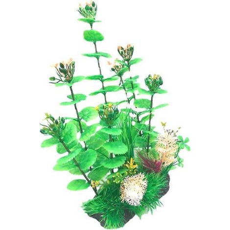 Ornement d'aquarium artificiel non toxique en herbe aquatique, jouet pour enfants (1/4)