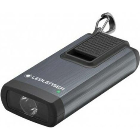 Led-Lenser K6R tragbare wiederaufladbare Lampe grau 400 Lumen