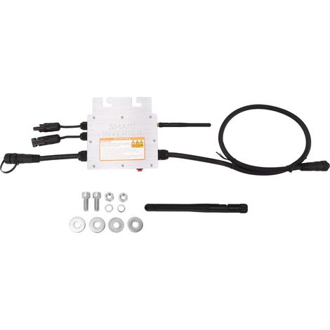Onduleur solaire 300W micro-onduleur réseau sinusoïdal pur 3 phases communication sans fil 2.4G surveillance cloud stockage AC 220V (1/5)