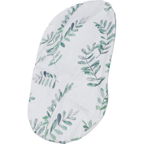 Housse de transat pour bébé amovible, lavable et respirante, motif feuille, pour nouveau-nés garçons et filles.
