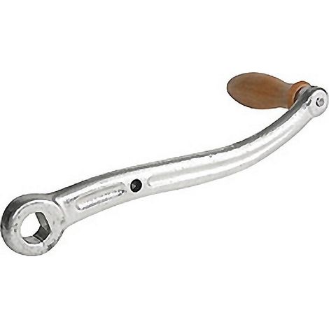 ELMA manilla maquina picar 8 , Manilla para máquina de picar carne manual Nº8Acero galvanizado con mango de madera.