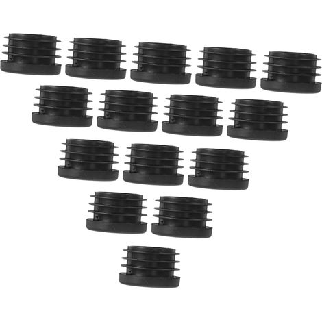 120 bouchons en plastique noir pour meubles ronds (1/5)