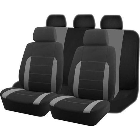 Un set completo di coprisedili per auto, inclusi sedili anteriori e posteriori, protezioni impermeabili per sedili auto, design universale, per la maggior parte dei SUV e L (1/5)