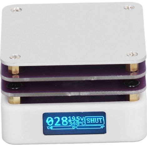 Table chauffante intelligente à température constante PD65W 20V pour le soudage électronique, le préchauffage de cartes, la retouche, le soudage CMS sur PCB, outil de chauffage professionnel, écran OL (1/5)