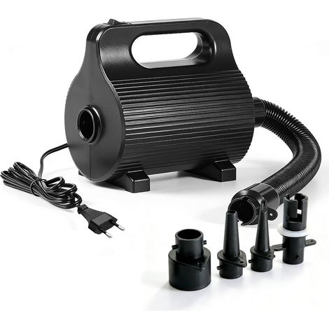 Inflador Eléctrico para Colchones Hinchables, Bomba de 400W-600W con 4 Boquillas, Bomba Eléctrica Portátil para Colchones, Piscinas y Flotadores (1/5)
