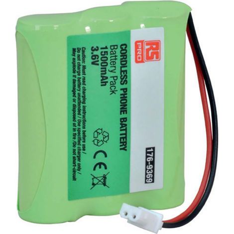 Rs Pro – Bloc batterie rechargeable 3.6V NiMH 1.5Ah AA – Pile rechargeable haute capacité – Idéale pour appareils électroniques – Prix pour 1