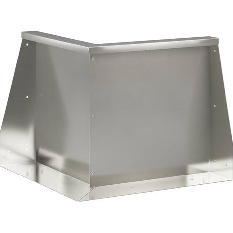 Retaining Wall 50 x 50 x 40 cm Stainless Steel Silver vidaXL (1/5)