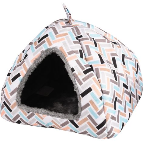 Panier Igloo CLAVIO 23 cm x 23 cm x h 23 cm pour rongeur. - Flamingo (1/5)