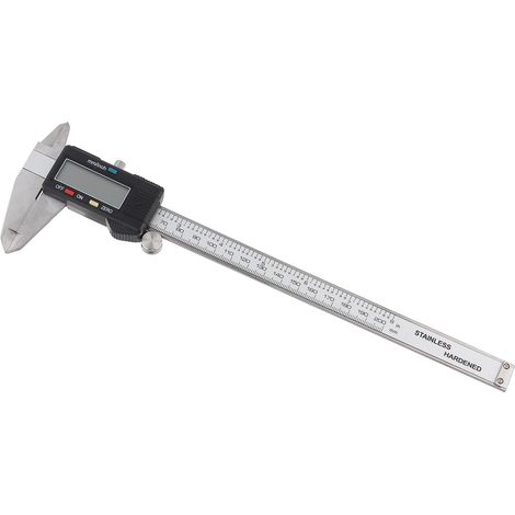 GARRYFIZH Micromètre électrique à pied à coulisse numérique en acier inoxydable, 200MM