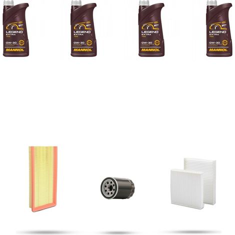 Kit tagliando 3 FILTRI e 4L OLIO compatibile con Citroen C3 II 1.2 PureTech 81kw dal 2014 (1/4)