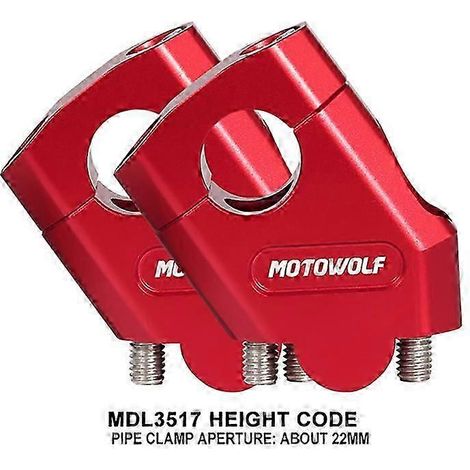 Rehausseurs de guidon Yvan pour Yamaha XJR1200 et XJR1300 (fixation par collier), 3 couleurs disponibles - Accessoires moto (1/5)