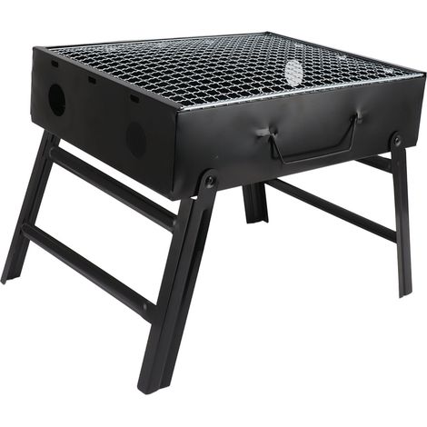 Holzkohlegrill, vielseitig, effizient, sicher, mit Brandschutz, faltbar, ideal zum Kochen im Freien, Camping und Picknicks. (1/5)