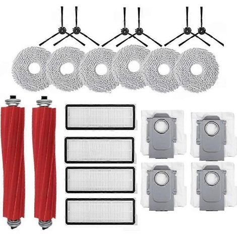 Accessoires pour aspirateur robot Roborock Qrevo Pro / Qrevo MaxV / Qrevo S : filtre HEPA pour la serpillière, brosse latérale principale (1/5)