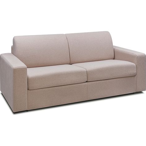 Canapé 3 places convertible express en tissu beige COGLIO (1/5)