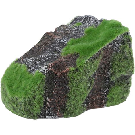 Grotte de cachette en résine pour reptiles, plate-forme de repos pour tortues, décor d'aquarium pour Gecko, araignées, grenouilles, tortues (1/5)