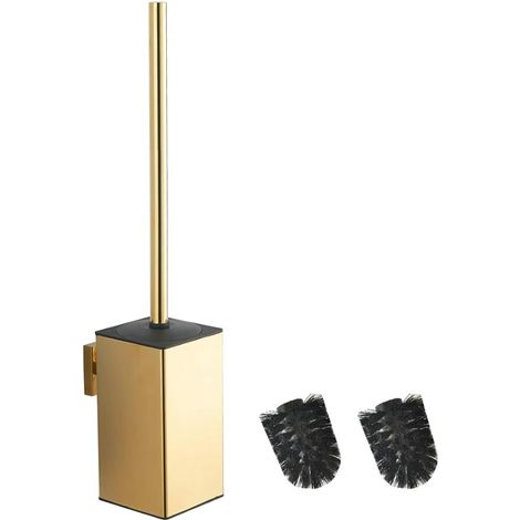 Toilet Brush Square Toilet Brush Holder Wall Mounted 304 Stainless Steel (1/5)