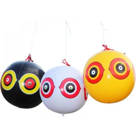 Ballon Effaroucheur Oiseaux - Résistant Aux Intempéries - Pour Arbres Fruitiers Et Potager - Lot De 3 (1/3)