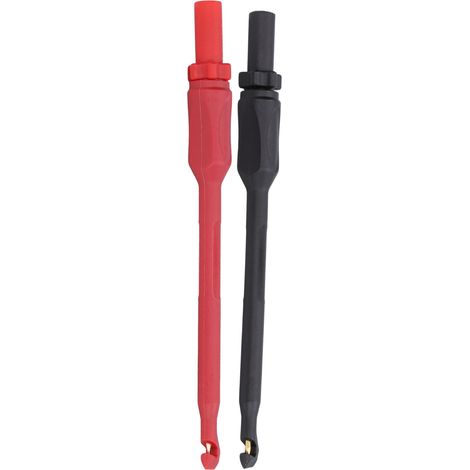 Lot de 2 Pointes de Test Multimètre, Fiche 4mm en Laiton, Sondes de Perçage Précision CNC, Flexible et Durable, Matériau PA, Sûr (1/5)