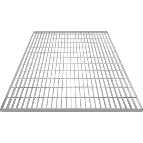 Canaleta Drenaje Cuadrícula Malla Rejilla Acero Galvanizado para Pasarela Pasillo Forja Piso Suelo Desagüe Resistencia a Intemperie 1200x1000x30mm Espesor Metal 4mm Capacidad Carga 1200kg (1/5)