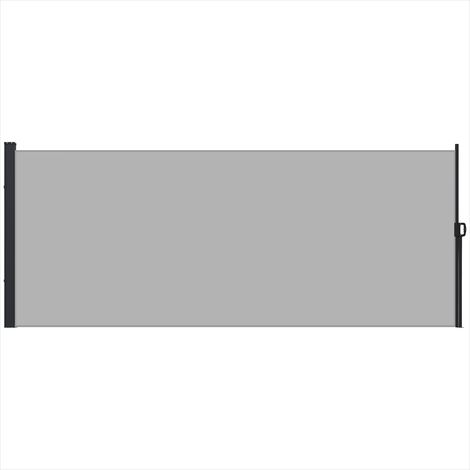 Store banne rétractable 4m x 1,80m en polyester anti-UV gris (1/5)