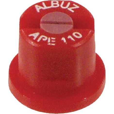 Tobera est谩ndar doble chorro plano APE 110掳 03 rojo cer谩mica Albuz ALBUZ APE110RED