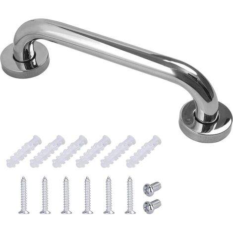 Haltegriff aus Edelstahl für Badewanne/WC, geeignet für Senioren, Menschen mit Behinderung, Kinder und Schwangere, 25 cm (1/4)