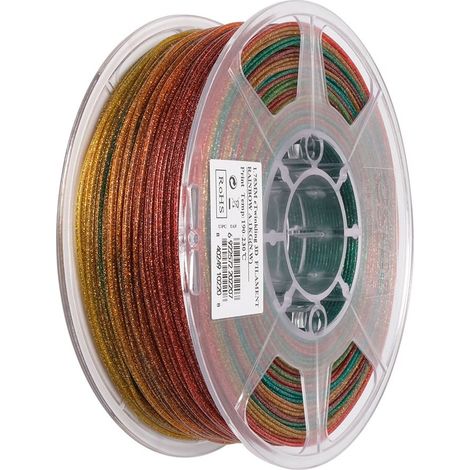 eSUN PLA Twinkling Filament, 1.75mm, 1000g eSUN PLA Twinkling Filament 1.75mm 1000g Rainbow A