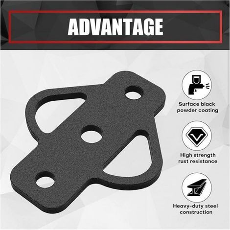 Adaptateur D'attelage Trois Voies - Acier Haute Résistance - Pour Golfwagen Tracteur Tondeuse - 1 Pièce (1/5)
