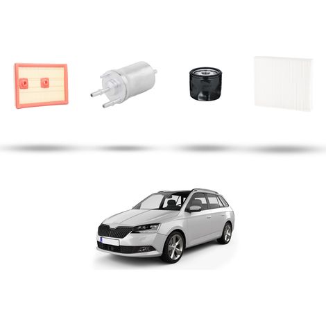 Kit tagliando 4 filtri compatibile con Skoda Fabia III (NJ3,NJ5) 1.4 Tsi 92kw Dal 2018 (1/5)