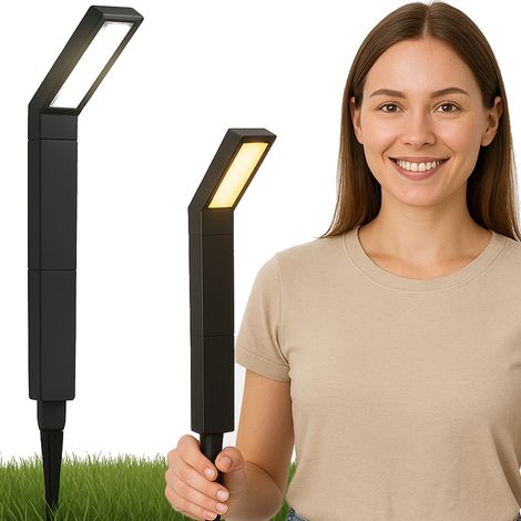 Solarlampe mit 20 LEDs für den Garten, HIT GARDEN Dekoration, Dämmerungssensor