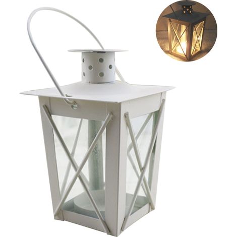Lanterne métallique vintage mini bougeoir décoratif pour bougie chauffe-plat, décoration de centre de table mariage anniversaire fête