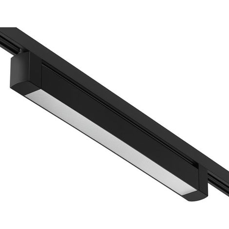 Éclairage sur Rail Linéaire Opaque Monophasé 30W 47cm Noir - Bla