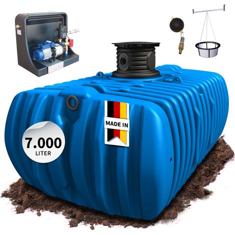 4rain FLAT XL Flachtank-Paket 7000 Liter Haus-Premium