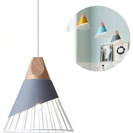 Lustre Métal Vintage - Suspension Réglable 1,5m,Ø25cm,Lumière chaude - Style Industriel Moderne - Pour Maison (1/5)
