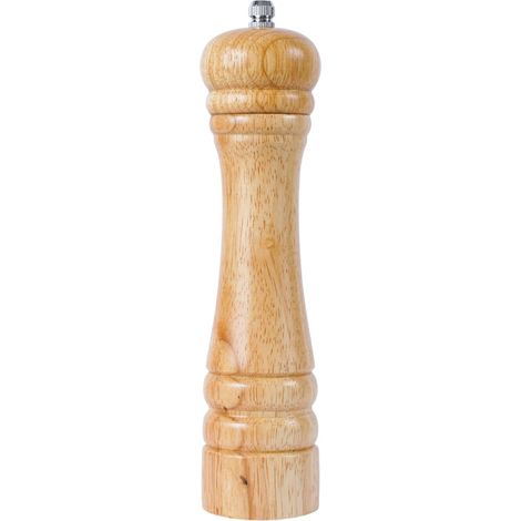 Moulin à poivre, en céramique durable et réglable, Bois d'hévéa, Hauteur de 21 cm (1/5)
