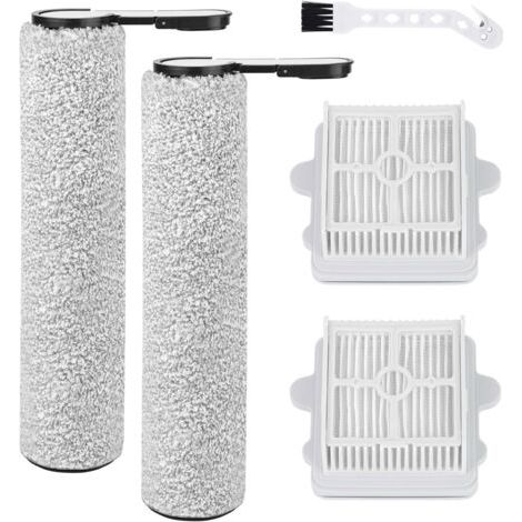 2 Rouleau brosse, 2 Filtre HEPA, 1 Brosse nettoyage, Compatible Roborock F25, Kit accessoire aspirateur (1/5)