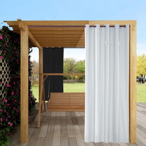 Waterproof outdoor curtain, blackout curtains against the sun, door curtains for garden, patio, indoor or outdoor gazebo with eyelets for sliding doors (1/5)