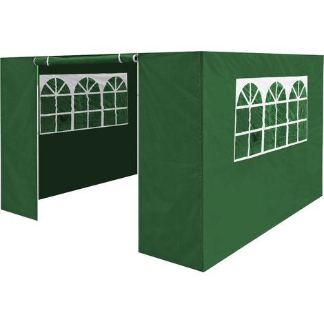 Sealey DG148 Dellonda Premium Gazebo/Marquee Side Walls/Doors/Windows, Fits 3 x 3m Models - Dark Green (1/5)