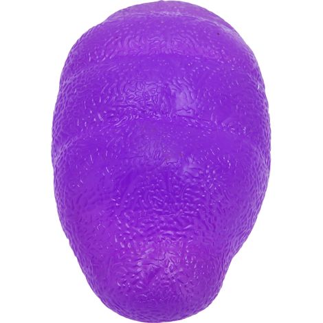 Boule de gel de rééducation digitale à résistance variable, pour muscler mains, doigts et poignets, antidouleur et anti-stress, couleur violette. (1/5)