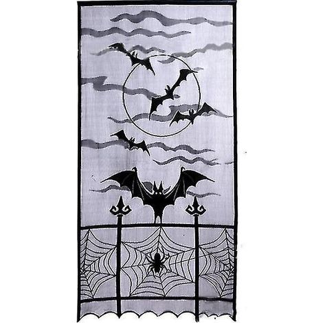 1 rideau de fenêtre pour décorations d'Halloween (1/3)