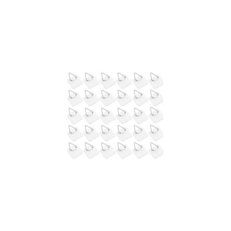 30 (3,2 x 3,2 cm) unsichtbare Klebehaken für die Wand, geeignet als unsichtbare runde/quadratische Rahmenhaken für Bilderrahmen, Gemälde usw., perfekt für die Heimdekoration.