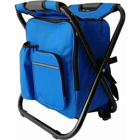 Chaise de camping pliante ultra-légère étanche 1,5 kg – Acier renforcé – Capacité 150 kg – Sac à dos 10L pour sorties extérieures – Bares (1/4)