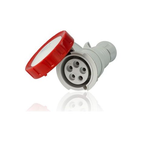 Presa Mobile Dritta IP69 3P+N+T 32A 380-415V 50/60Hz Rosso Cablaggio A Vite (1/5)