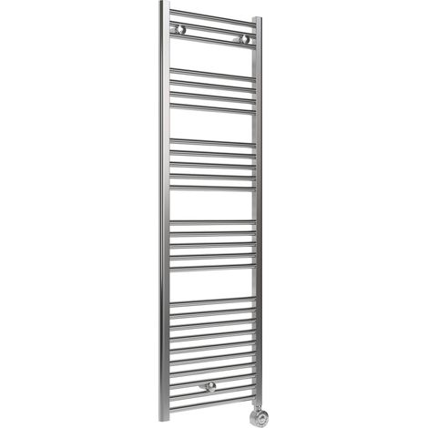 Signature Acclaim Electric Straight Heated Towel Rail 1600mm H x 500mm W - Chrome (1/3)