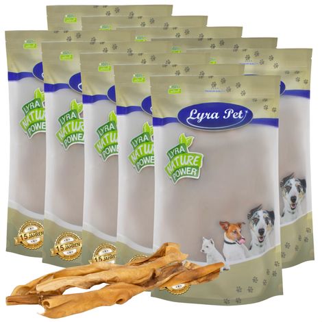 100 pcs. Lyra Pet® bâtonnets de cuir chevelu de bœuf env.