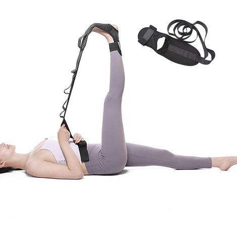 Sangle D Etirement - Toile Polyester Non Elastique - Pour Yoga Pilates Danse Kinésithérapie - 2 Pièces (1/5)